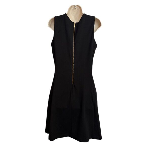 Sharagano Black Fit & Flare Sleeveless Dress Aize 8 - Picture 3 of 11